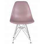 Стул обеденный DOBRIN DSR, ножки хром, цвет сиреневый (P-04)