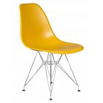 Стул обеденный DOBRIN DSR, ножки хром, цвет горчичный (Y-03)