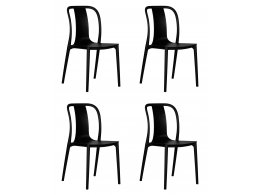Набор 4 шт Стул обеденный DOBRIN ADAM, черный Набор 4 шт Стул обеденный DOBRIN ADAM, черный