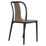 Набор 4 шт Стул обеденный DOBRIN ADAM, черный/бежевый
