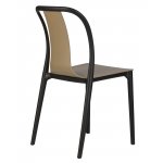 Набор 4 шт Стул обеденный DOBRIN ADAM, черный/бежевый