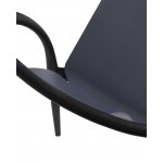 Набор 4 шт Стул обеденный DOBRIN ADAM, черный/серо-голубой