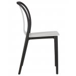 Набор 4 шт Стул обеденный DOBRIN ADAM, черный/белый