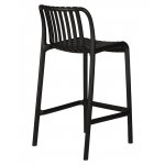 Набор 4 шт Стул полубарный DOBRIN CHLOE, черный