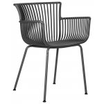 Набор 4 шт Стул обеденный DOBRIN ROSS, темно-серый (GR-04) без подушки