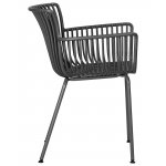 Набор 4 шт Стул обеденный DOBRIN ROSS, темно-серый (GR-04) без подушки