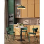 Стул Харпер ткань рогожка зеленый каркас зеленый полуглянцевый муар