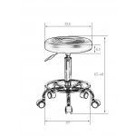 Табурет мастера DOBRIN BILLY, белый