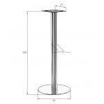 Подстолье барное DOBRIN STAN HIGH