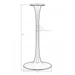 Подстолье барное DOBRIN JIM BLACK HIGH