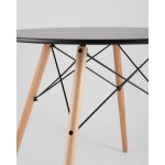 Стол круглый EAMES DSW NEW D=80 черный