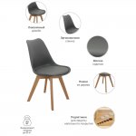 Комплект из 2-х стульев Eames Bon серый
