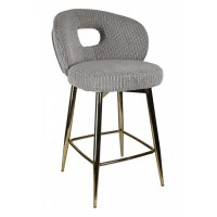 Стул барный Россо BS1451-WT, белый крем/золото