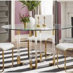 Стол обеденный Никсон MH-07DT, 140х75 см, прозрачный