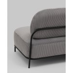 Диван Стоун велюр рельефный светло-серый