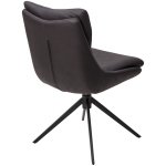 Стул LEROY 360 град. поворот Серый Maison 99# / OTE COBBLE 457 / черный каркас, ®DISAUR