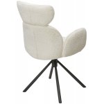 Стул VARDY 360 град.поворот. Белый букле XD841-01 / Серый, ®DISAUR