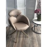 Стул ГУННАР (GUNNAR) 360 град, цвет БЕЖЕВЫЙ VEGA-11 / MIAMI-160, ткань / ШАМПАНЬ каркас, ®DISAUR Стул ГУННАР (GUNNAR) 360 град, цвет БЕЖЕВЫЙ VEGA-11 / MIAMI-160, ткань / ШАМПАНЬ каркас, ®DISAUR