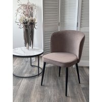 Стул МИЛАНО B5 Капучино, велюр / черный каркас, М-City