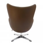 Кресло EGG STYLE CHAIR коричневый, экокожа