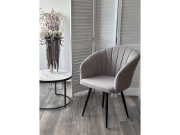 Стул МИШЕЛЬ 360 град. поворот. B22 Серый, велюр / черный каркас, М-City