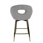 Стул барный Россо BS1451-WT, белый крем/золото