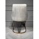 Стул обеденный Сиена MC885-BG-2, 62х57х90 см, бежевый/глянцевое золото