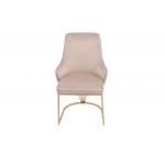 Стул обеденный Сиена MC885-BG-2, 62х57х90 см, бежевый/глянцевое золото