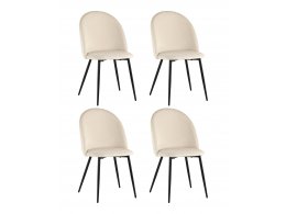 Стул Lilly велюр бежевый 4 шт.