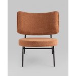 Кресло District Lounge букле терракотовый