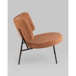 Кресло District Lounge букле терракотовый