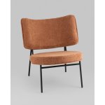 Кресло District Lounge букле терракотовый