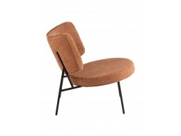 Кресло District Lounge букле терракотовый