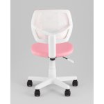 Кресло ЛОЛО Study розовый пластик белый