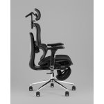 Кресло офисное TopChairs Stich с оттоманкой, черный