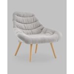 Кресло Олби Страйпс светло-серый