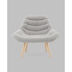 Кресло Олби Страйпс светло-серый