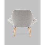 Кресло Олби Страйпс светло-серый