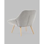 Кресло Олби Страйпс светло-серый