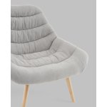 Кресло Олби Страйпс светло-серый