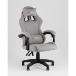 Кресло спортивное TopChairs Druid серый ткань