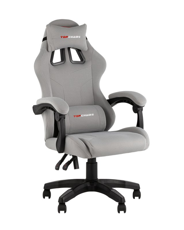 Кресло спортивное TopChairs Druid серый ткань