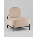 Кресло Стоун велюр рельефный бежевый