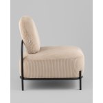 Кресло Стоун велюр рельефный бежевый