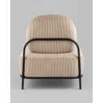 Кресло Стоун велюр рельефный бежевый