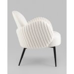 Кресло Wave Stripes букле белый