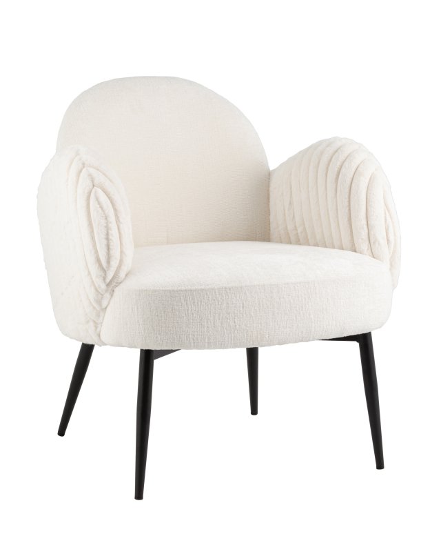 Кресло Wave Stripes букле белый