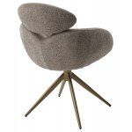 Стул ГУННАР (GUNNAR) 360 град, цвет БЕЖЕВЫЙ VEGA-11 / MIAMI-160, ткань / ШАМПАНЬ каркас, ®DISAUR Стул ГУННАР (GUNNAR) 360 град, цвет БЕЖЕВЫЙ VEGA-11 / MIAMI-160, ткань / ШАМПАНЬ каркас, ®DISAUR