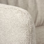 Стул Grant латте шенил на поворотном механизме