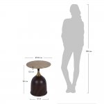 Кофейный столик Stupa 40x54см, металл под дерево